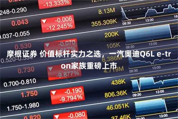 摩根证券 价值标杆实力之选，一汽奥迪Q6L e-tron家族重磅上市