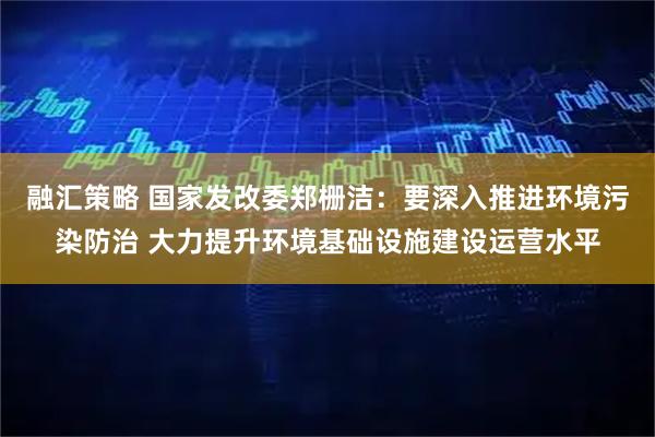 融汇策略 国家发改委郑栅洁：要深入推进环境污染防治 大力提升环境基础设施建设运营水平